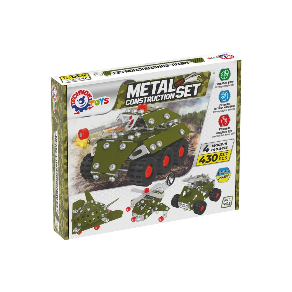 Фото, Видеообзоры іграшка «конструктор металевий технок», арт.9512