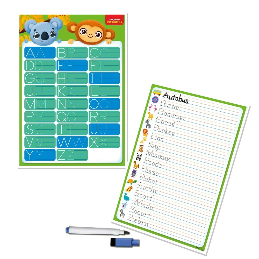 Фото, Видеообзоры дошка-тренажер «english» vt5010-28