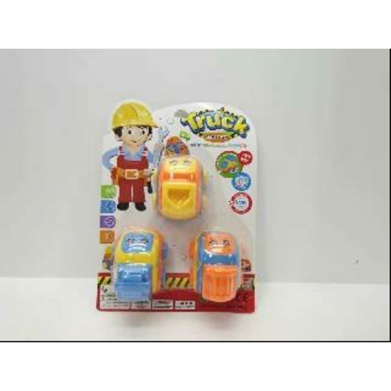 Машинки кольорові набір 3 шт 1308-6