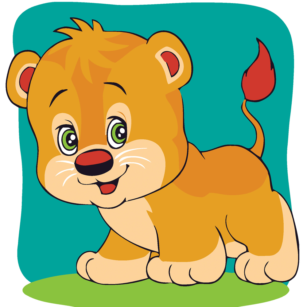 Фото, Відеоогляди картина за номерами strateg маленьке левенятко розміром 20х20 см (hh7054)