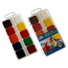 Акварель мед.н/сух.10кол.без пенз