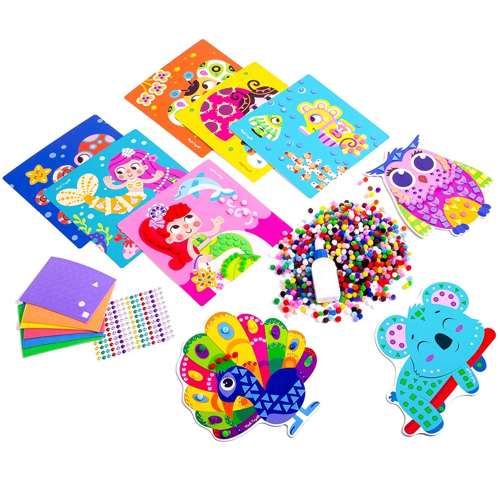 Фото, Видеообзоры набір для творчості "creative box. сова" vladi toys vt4433-08