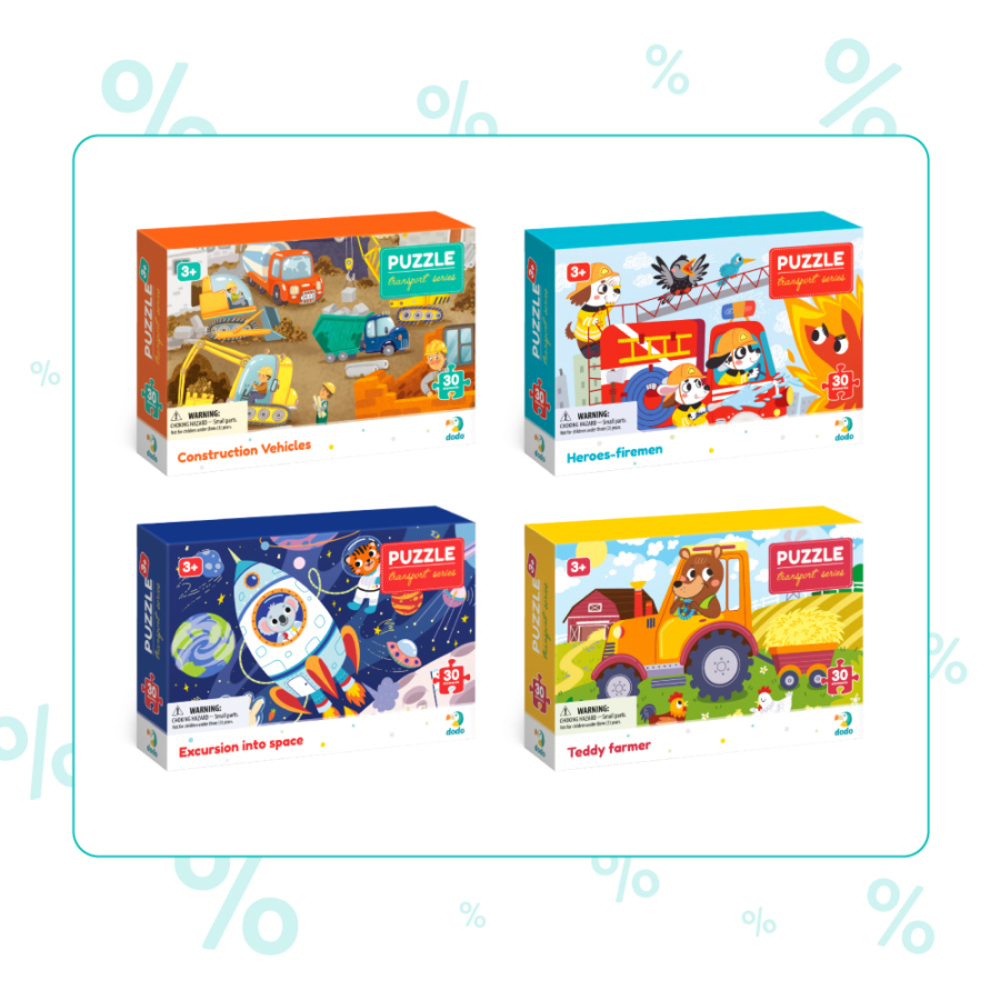 Фото, Видеообзоры набір пазлів dodo транспорт