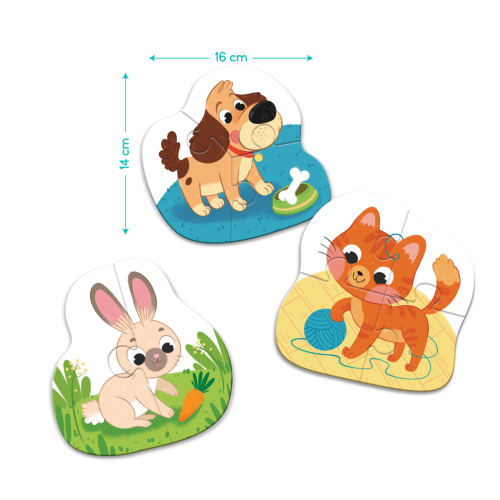 Фото, Видеообзоры пазл 3в1 dodo домашні тварини