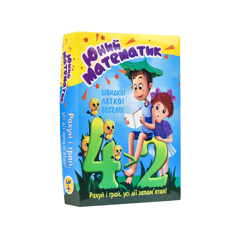 Фото, Відеоогляди навчальні картки strateg юний математик українською мовою (30760)