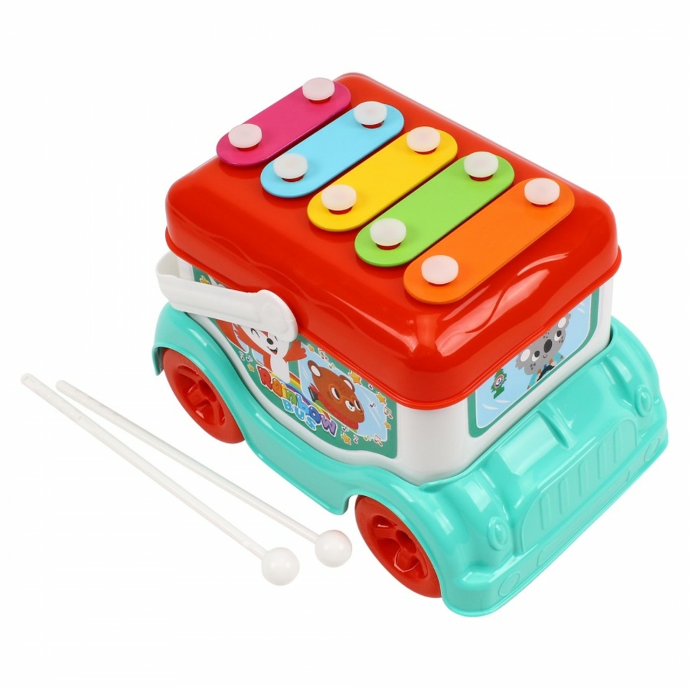 Фото, Видеообзоры іграшка «автобус-ксилофон технок», арт.9857