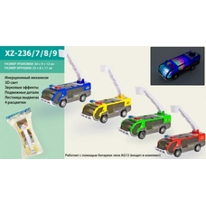 Машина XZ-236/7/8/9 (120шт/2) 3D свет, звук, в пакете 25,5*8*11см