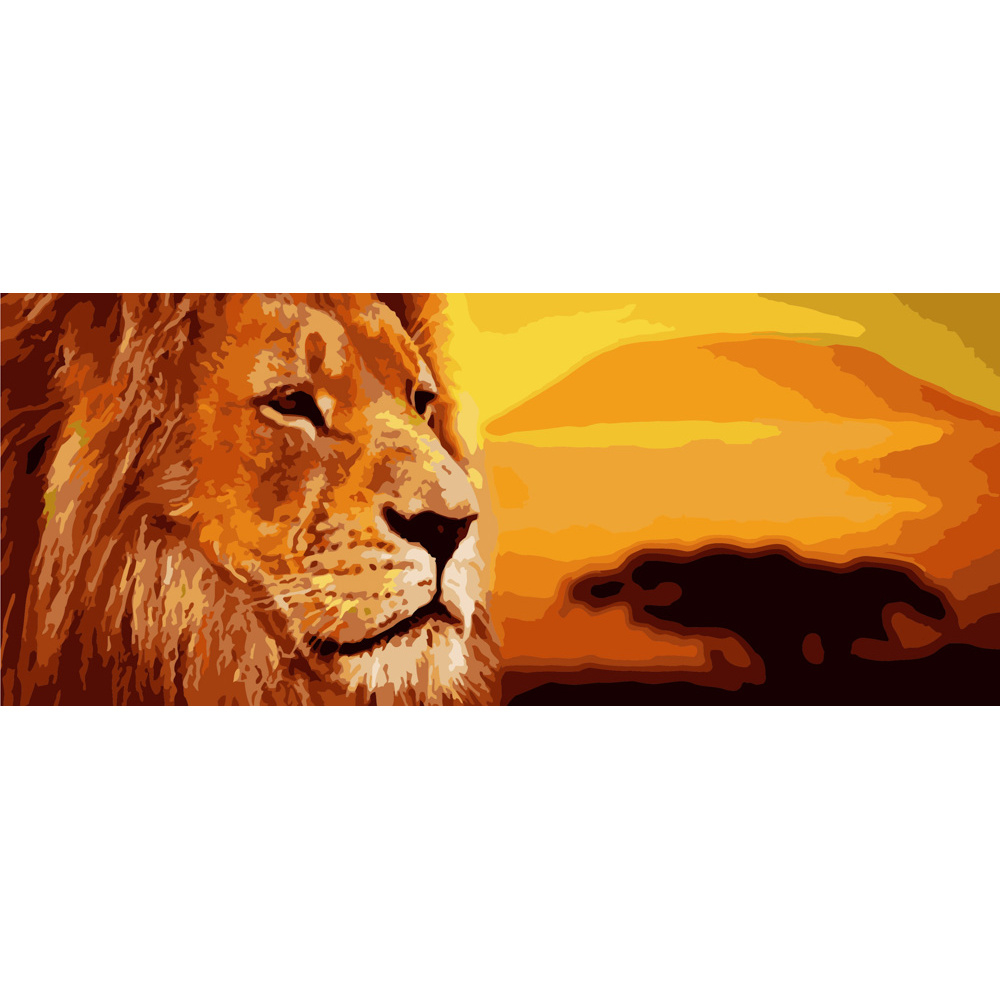 Фото, Відеоогляди картина за номерами strateg преміум савана розміром 50х25 см (ww019)