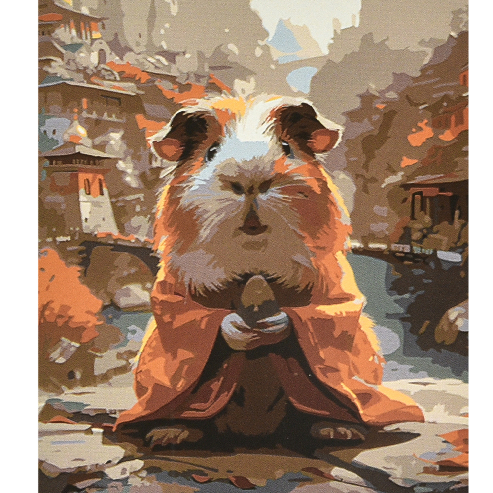 Фото, Видеообзоры картина за номерами strateg преміум затишок маленького світу з лаком та рівнем розміром 40х50 см (va-4623)