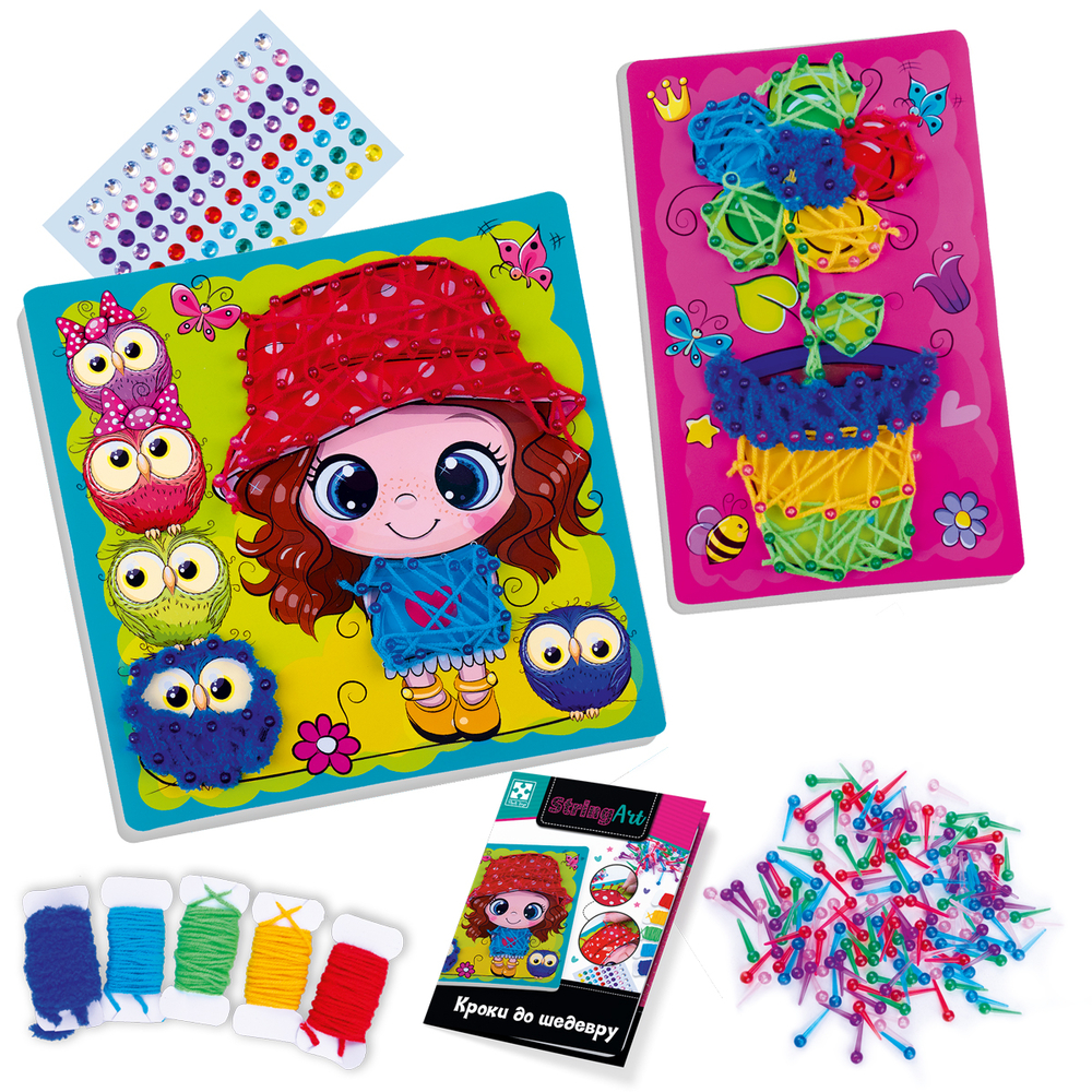 Фото, Видеообзоры набір для творчості vladi toys cтрінг арт. сонячна прогулянка.vt4501-20