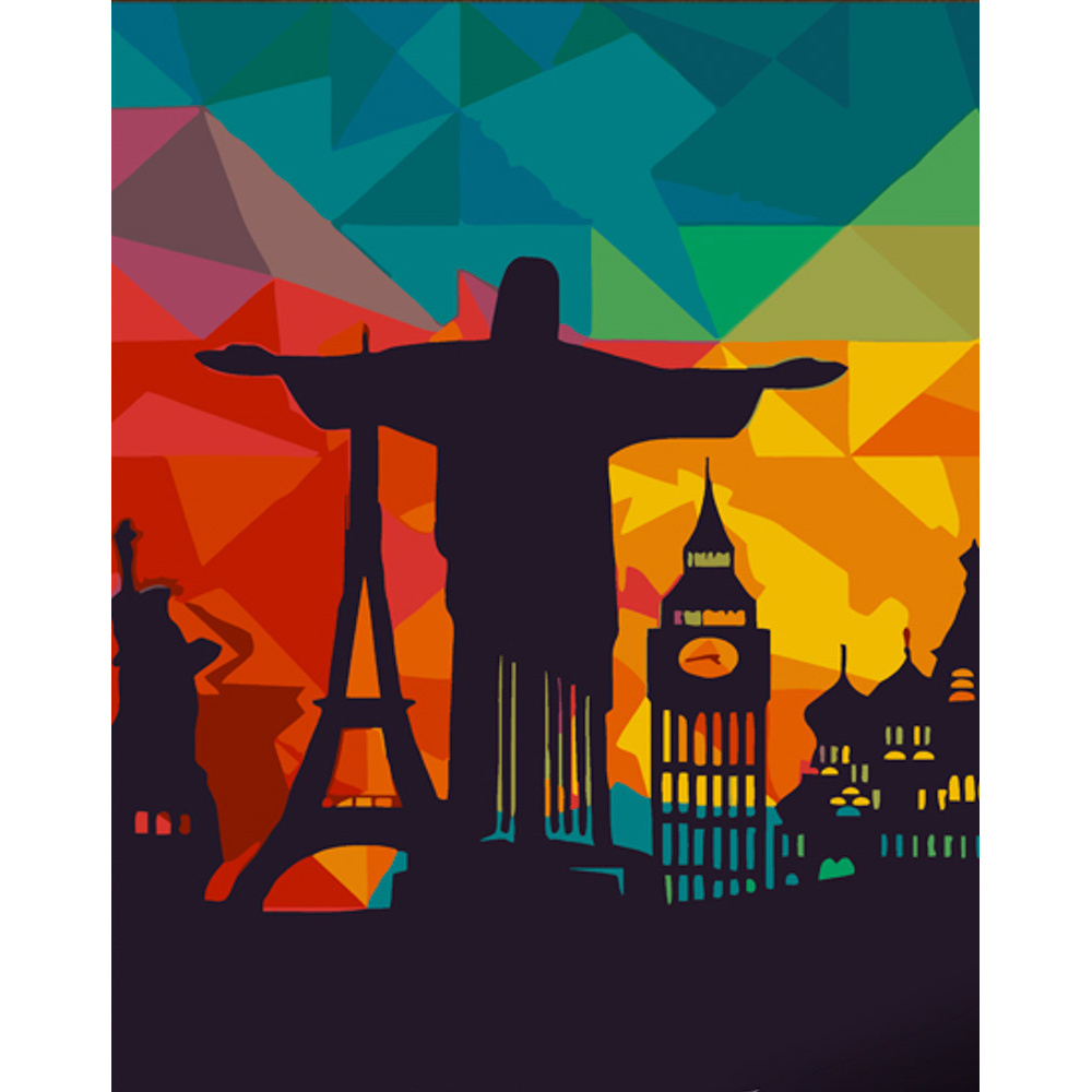 Фото, Відеоогляди картина за номерами strateg преміум пам'ятки з лаком розміром 30х40 см (ss6763)