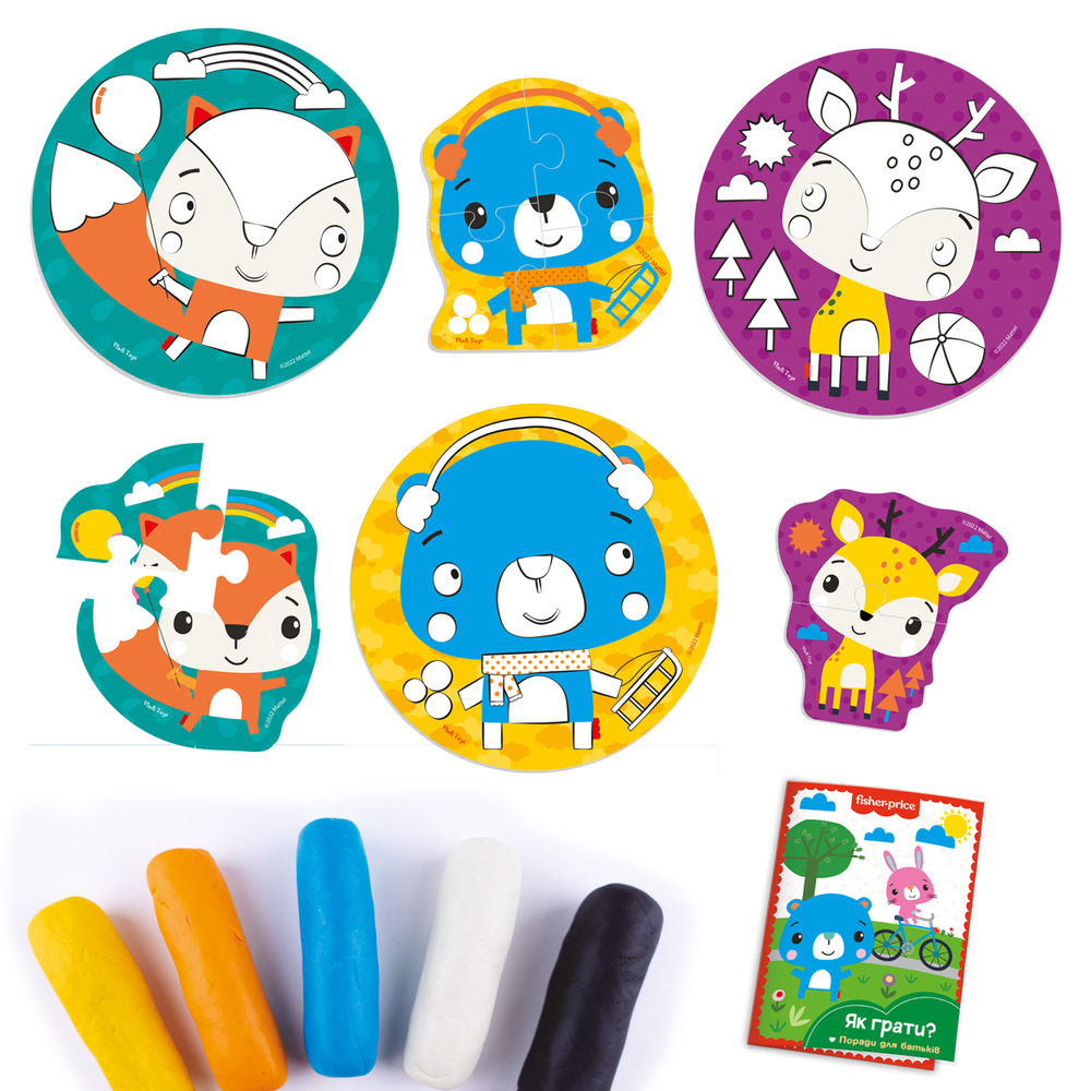 Фото, Видеообзоры набір для творчості з екотістом fisher price «лісові друзі» vt4502-04