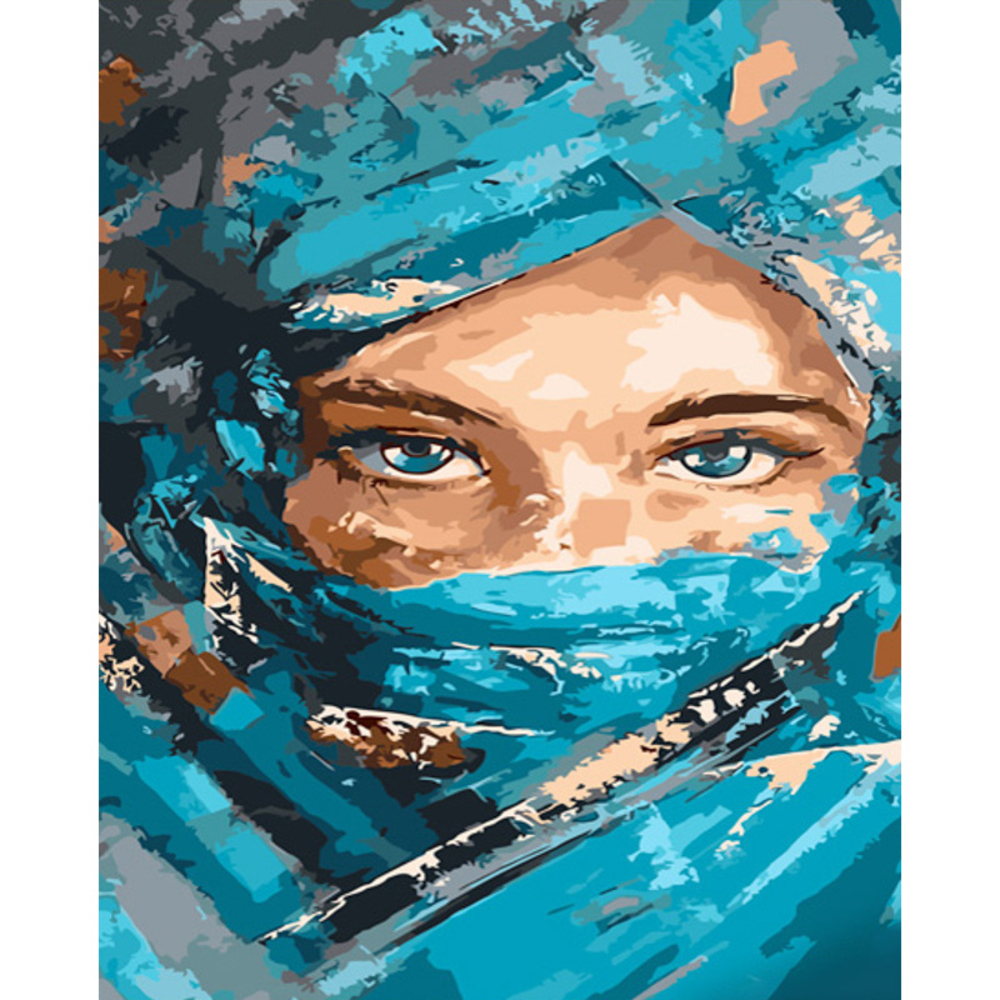 Фото, Відеоогляди картина за номерами strateg преміум таємничий погляд розміром 40х50 см (gs625)