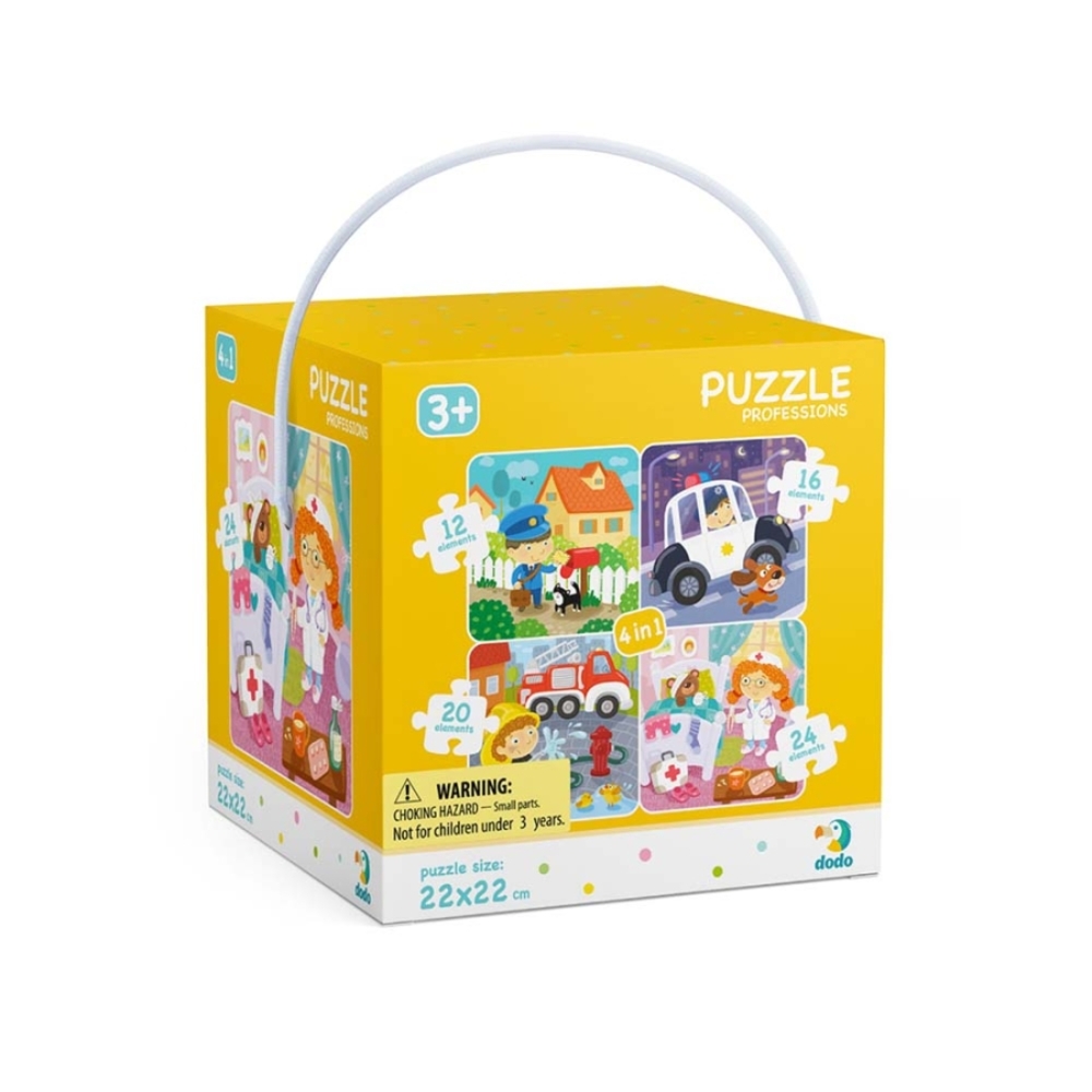 Фото, Відеоогляди пазл 4в1 dodo професії