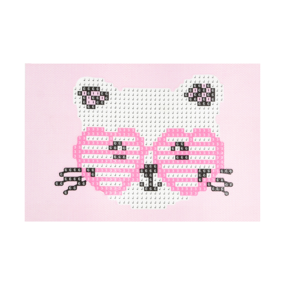 Фото, Відеоогляди алмазна мозаїка strateg преміум кошеня в окулярах без підрамника розміром 10х15 см (yab21184)