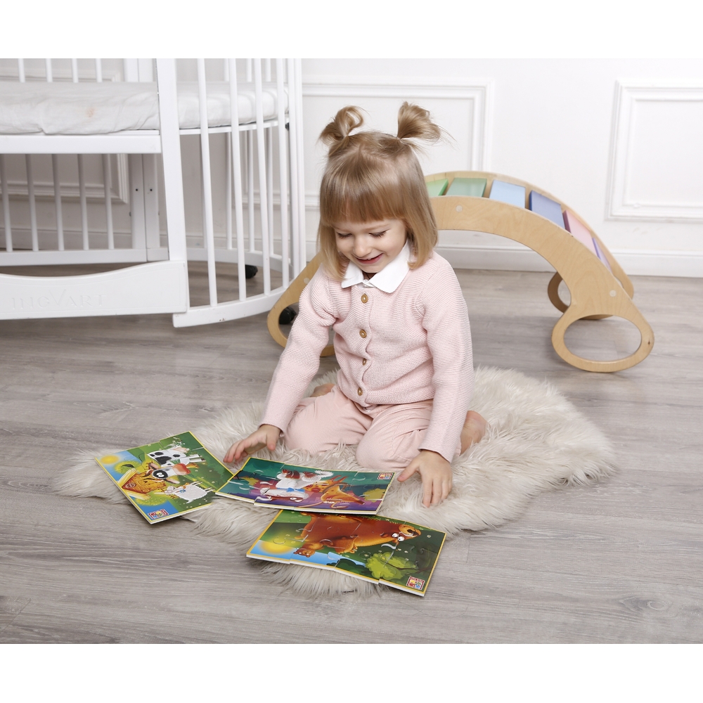 Фото, Відеоогляди гра розвиваюча vladi toys м'які пазли а5 малюк зможе "ферма"