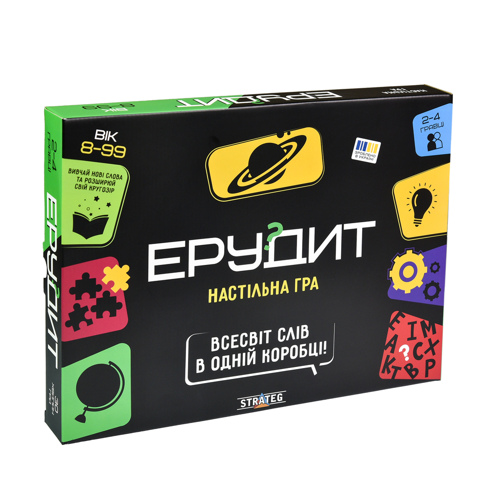 Фото, Видеообзоры настільна гра strateg ерудит українською мовою (30451)