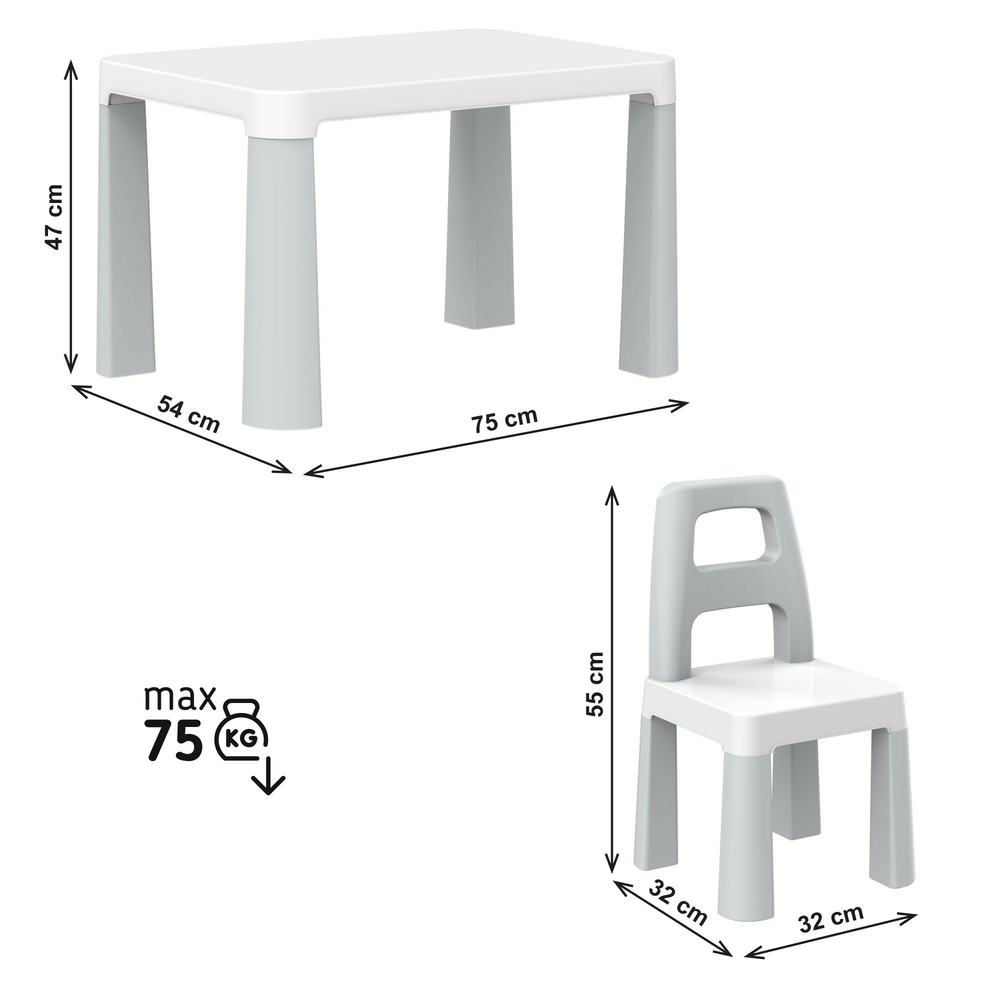Фото, Видеообзоры дитячий стіл з двома стільцями техноk, арт.0150