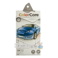 Олівці 3100-24CB шестигранні d=4.0+1 графітні НВ , ColorCore (new), Marco