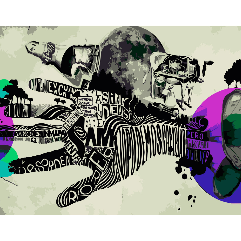 Фото, Відеоогляди картина за номерами strateg преміум рука у просторі розміром 40х50 см (dy146)