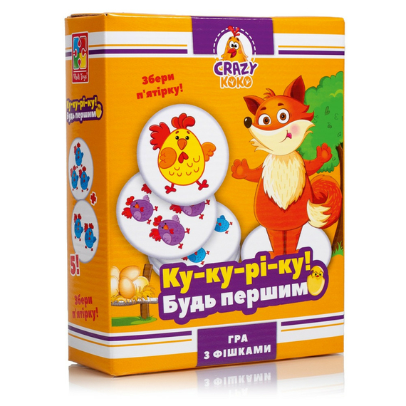 Гра настільна Vladi Toys розважальна Crazy Koko «Ку-ку-рі-ку!» VT8025-08