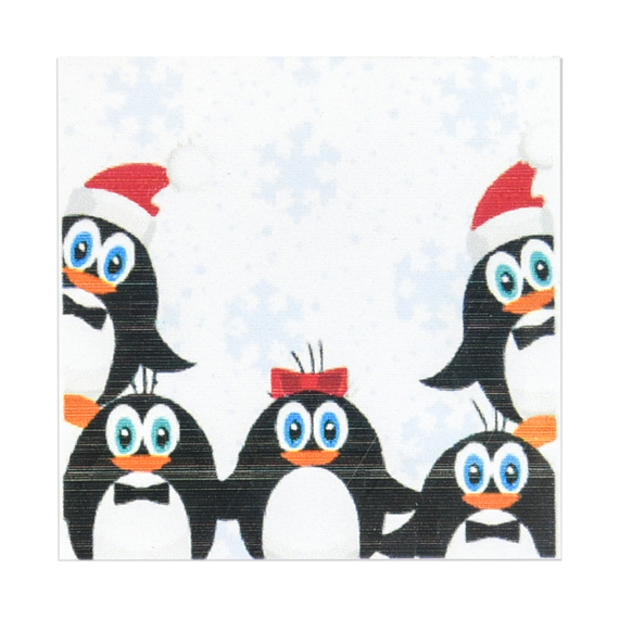 Картина за номерами Strateg П'ять пінгвінів розміром 20х20 см (HH6328)