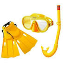 Набір для плавання 55655(96шт) трубка маска ласти від 8 років