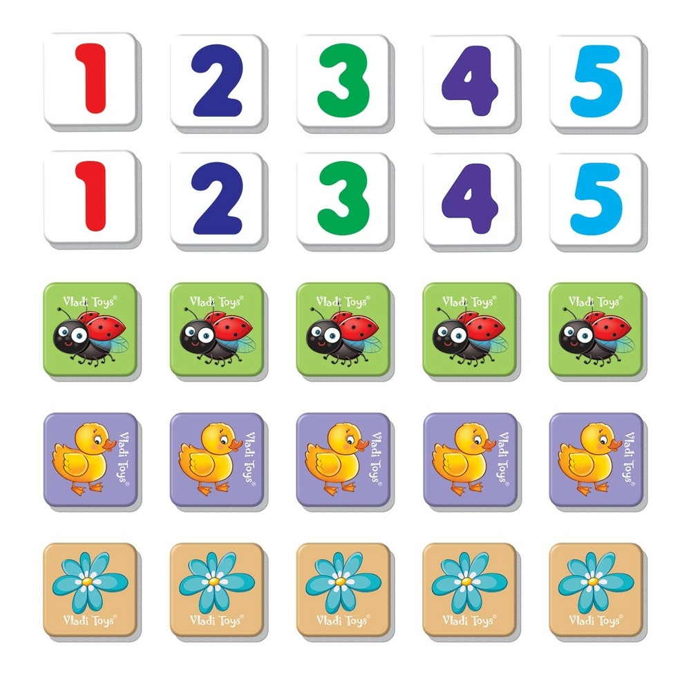 Фото, Відеоогляди гра магнітна «рахуємо до 5» vt5900-03