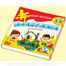 Пластилін   12кол.,  