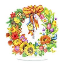 Алмазна мозаїка Strateg ПРЕМІУМ Віночок - Цілий рік на підставці розміром 25х25 см (YKLZ16354) Алмазна мозаїка Strateg ПРЕМІУМ Віночок - Цілий рік на підставці розміром 25х25 см (YKLZ16354)