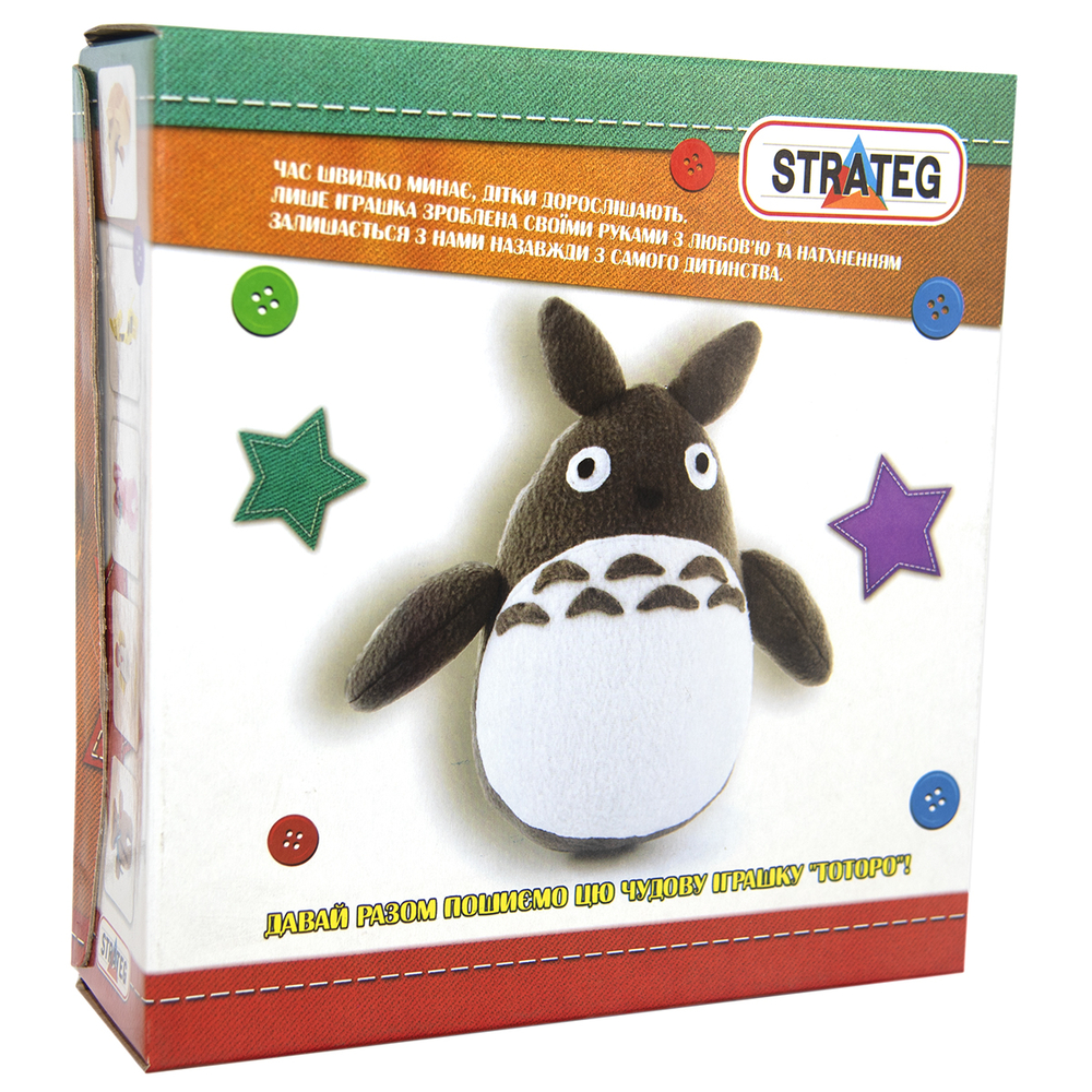 Фото, Видеообзоры набір для творчості strateg шиємо самі тоторо українською мовою (і-06)