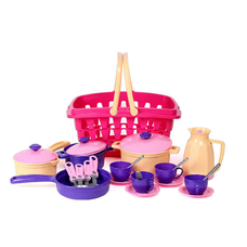 Набор детский Посуда в корзине Технок 4449