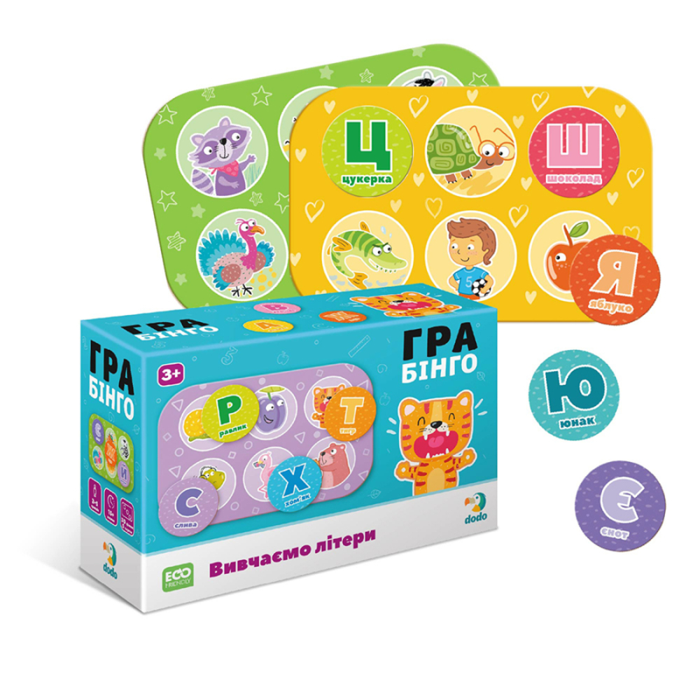 Фото, Видеообзоры настільна гра бінго dodo вивчаємо літери