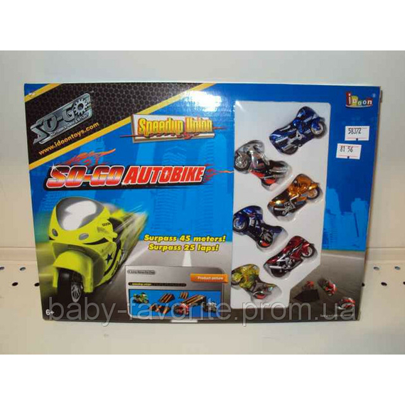 Трек 60106 (48шт) 6 мотоциклов, в кор-ке, 30-21,5-5см