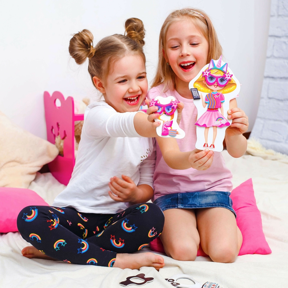 Фото, Видеообзоры гра магнітна одягалка «family look» vladi toys vt3702-21