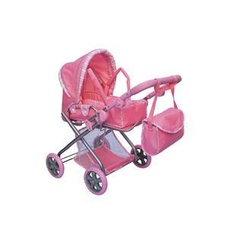 Коляска 9379/029 (3шт) демисезонная, сумка, корзинка, люлька-переноска, регулирся ручка,48-43,5-59см