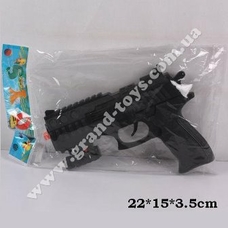 Пістолет-трещетка 6312A-6 (288шт / 2) батар., Лазер, в пакеті 22 * 15 * 3,5 см