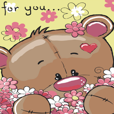 Картина за номерами Strateg ПРЕМІУМ Лапки з квітами з лаком розміром 30х30 см ES085