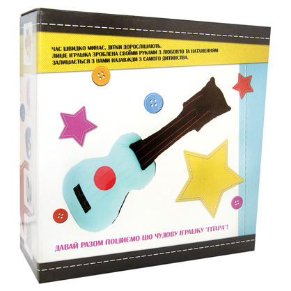 Фото, Видеообзоры набір для творчості strateg шиємо самі гітара українською мовою (іп-05)