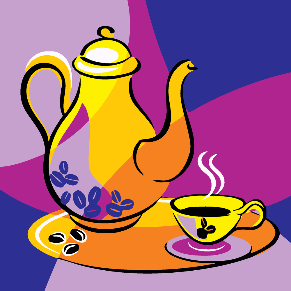 Фото, Відеоогляди картина за номерами strateg кавовий сервіз розміром 20х20 см (hh7046)