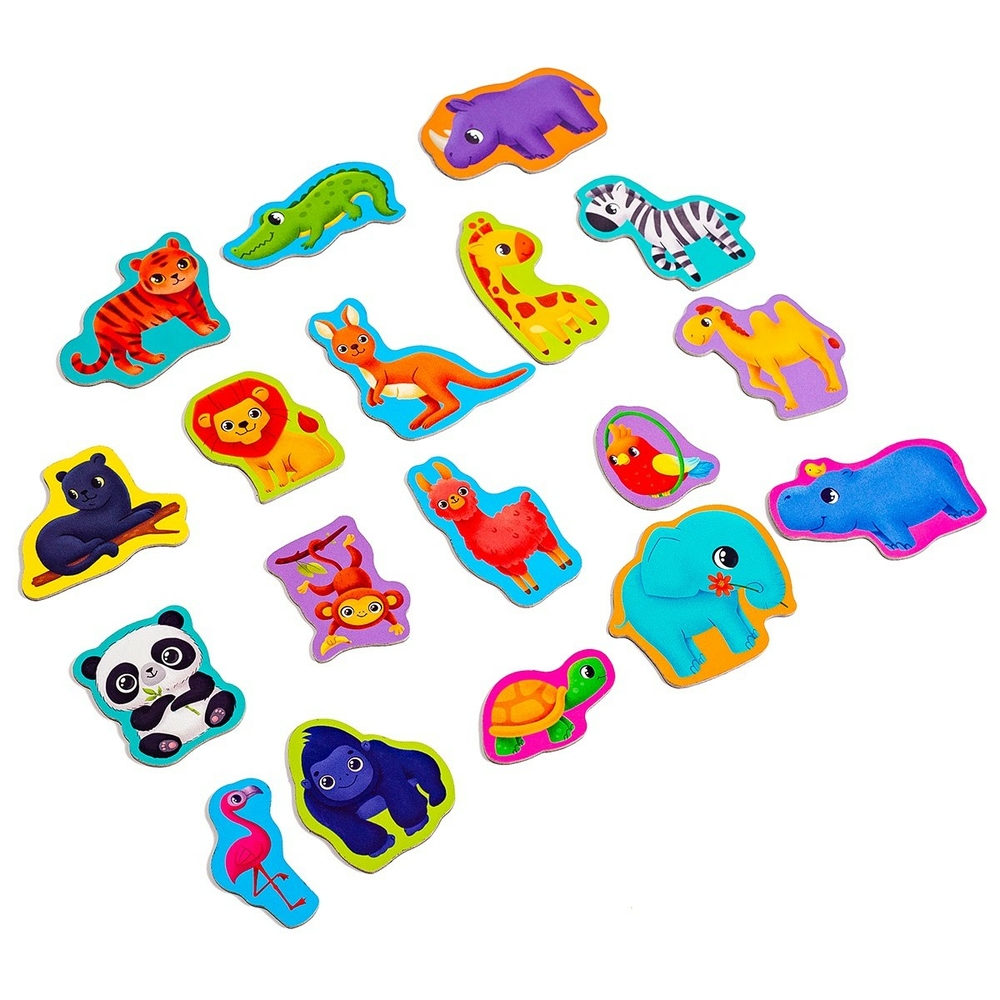 Фото, Видеообзоры набір магнітів «зоопарк» vt3106-25