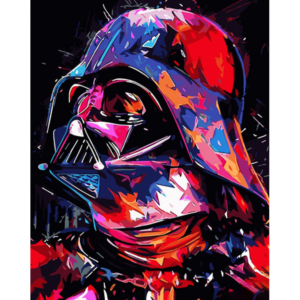 Фото, Відеоогляди картина за номерами strateg преміум розмальований дарт вейдер розміром 40х50 см (gs1073)