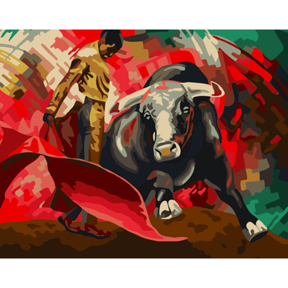 Фото, Відеоогляди картина за номерами strateg преміум виступ родео з лаком та з рівнем розміром 40х50 см (gs1514)