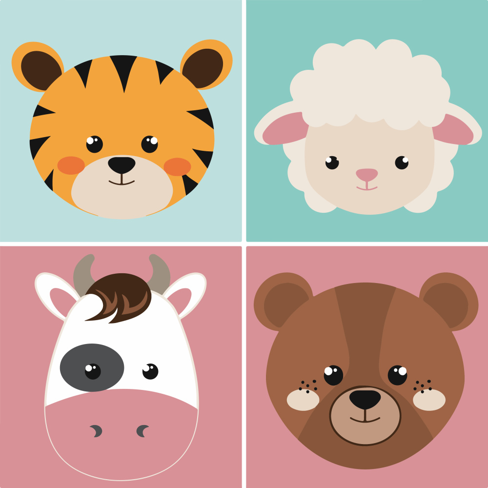 Фото, Відеоогляди картина за номерами strateg преміум мордочки тварин з лаком та з рівнем розміром 30х30 см (es-0839)