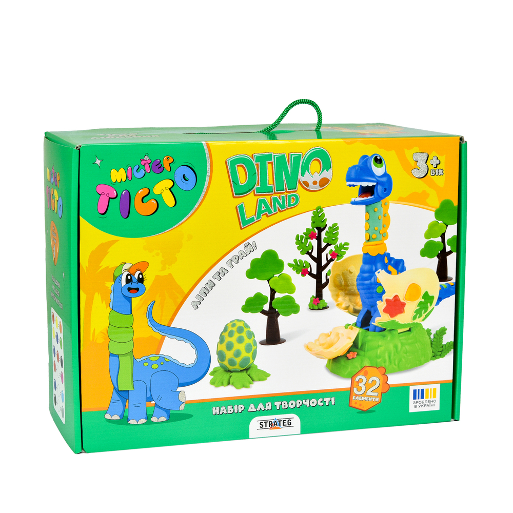 Фото, Видеообзоры набір для творчості містер тісто dino land strateg українською мовою (41035)