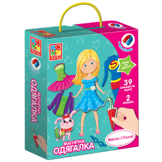 Гра настільна Vladi Toys магнітна одягалка. Меган і Поллі VT3702-11